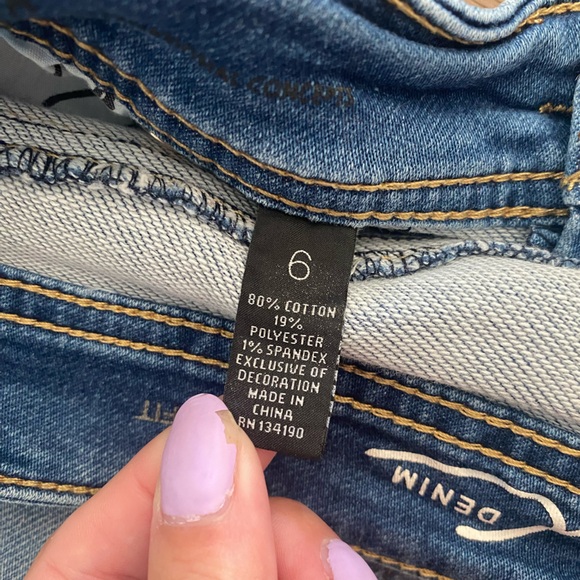 Ink Denim Mid/High Rise Shorts - Picture 4 of 4